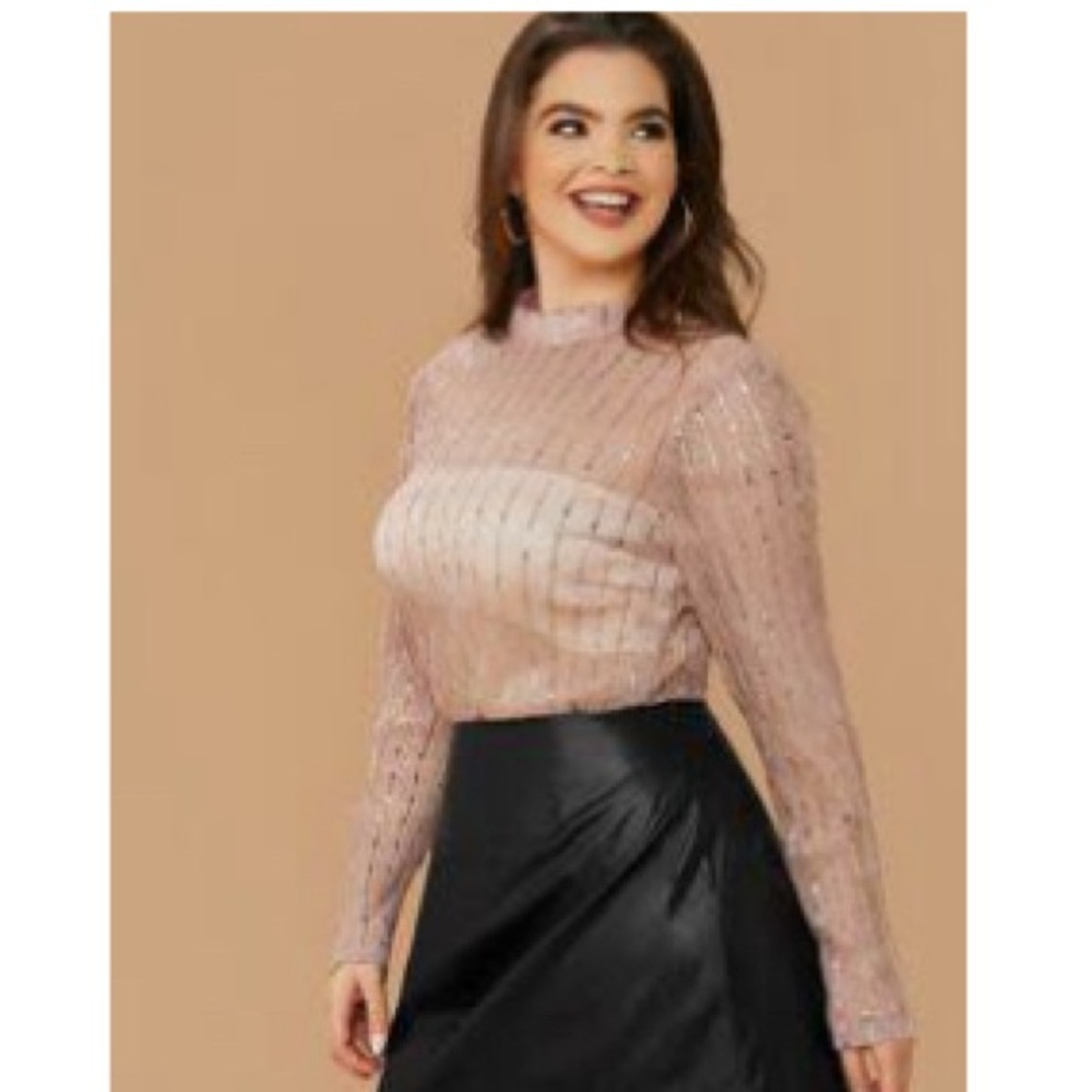 Pink Glittery Top